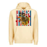 Pina Colada mullet eagle seamless pattern Premium Hoodie - BundleAndBundleShop