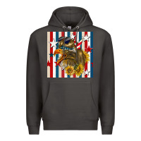 Smoke mullet eagle seamless pattern Premium Hoodie - BundleAndBundleShop
