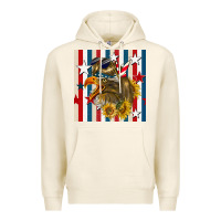 Tofu mullet eagle seamless pattern Premium Hoodie - BundleAndBundleShop