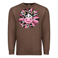 Chestnut pink leopard sunflower cow Premium Sweatshirt - RanaPortraitStore