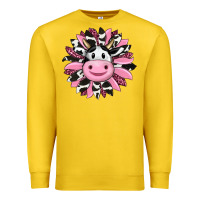 Lemon pink leopard sunflower cow Premium Sweatshirt - RanaPortraitStore