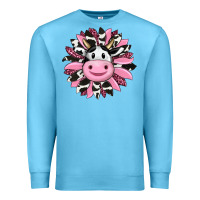 Ocean Blue pink leopard sunflower cow Premium Sweatshirt - RanaPortraitStore