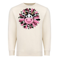Sandshell pink leopard sunflower cow Premium Sweatshirt - RanaPortraitStore