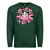 Sports Green pink leopard sunflower cow Premium Sweatshirt - RanaPortraitStore