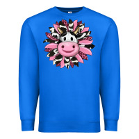 True Royal pink leopard sunflower cow Premium Sweatshirt - RanaPortraitStore