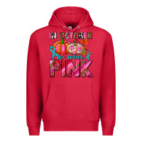 Cardinal in october we wear pink with pumpkins Premium Hoodie - AdoDesignShop