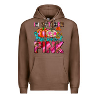 Chestnut in october we wear pink with pumpkins Premium Hoodie - AdoDesignShop