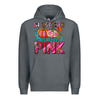 Rock in october we wear pink with pumpkins Premium Hoodie - AdoDesignShop