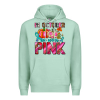 In October We Wear Pink With Pumpkins Premium Hoodie | Teevron