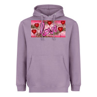 Lavender Valentine's Day Love Balloon Heart Balloons Heavyweight Hoodie - RanaPortraitStore