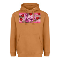Meerkat Valentine's Day Love Balloon Heart Balloons Heavyweight Hoodie - RanaPortraitStore