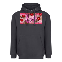 Smoke Valentine's Day Love Balloon Heart Balloons Heavyweight Hoodie - RanaPortraitStore