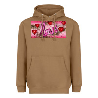 Toasted Coconut Valentine's Day Love Balloon Heart Balloons Heavyweight Hoodie - RanaPortraitStore