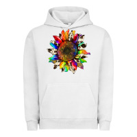Pigment Lunar Rock tie dye sunflower with cowhide Urban Hoodie - Artiststas
