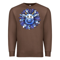 Chestnut blueberry milkshake cow sunflower Premium Sweatshirt - RanaPortraitStore