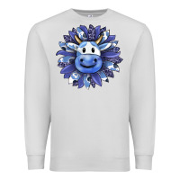 Dove Grey blueberry milkshake cow sunflower Premium Sweatshirt - RanaPortraitStore