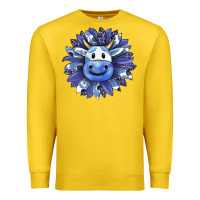 Lemon blueberry milkshake cow sunflower Premium Sweatshirt - RanaPortraitStore