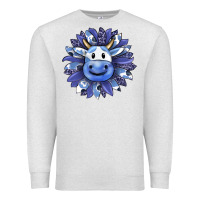 Oatmeal Heather blueberry milkshake cow sunflower Premium Sweatshirt - RanaPortraitStore
