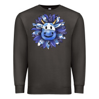 Smoke blueberry milkshake cow sunflower Premium Sweatshirt - RanaPortraitStore
