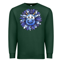 Sports Green blueberry milkshake cow sunflower Premium Sweatshirt - RanaPortraitStore