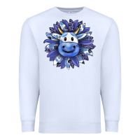 White blueberry milkshake cow sunflower Premium Sweatshirt - RanaPortraitStore