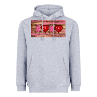 Heather Grey Valentine's Day Xoxo Heavyweight Hoodie - RanaPortraitStore