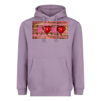 Lavender Valentine's Day Xoxo Heavyweight Hoodie - RanaPortraitStore
