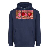 Navy Valentine's Day Xoxo Heavyweight Hoodie - RanaPortraitStore