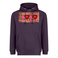 Plum Valentine's Day Xoxo Heavyweight Hoodie - RanaPortraitStore