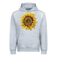 Heather Grey sunflower Urban Hoodie - Artiststas