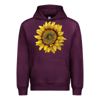 Mauve Wine sunflower Urban Hoodie - Artiststas
