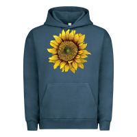 Pigment Midnight Navy sunflower Urban Hoodie - Artiststas