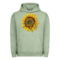 Pigment Oil Green sunflower Urban Hoodie - Artiststas