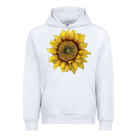 White sunflower Urban Hoodie - Artiststas