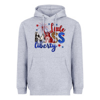 Heather Grey little miss liberty billie wilder Heavyweight Hoodie - texasbilliewilder