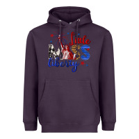 Plum little miss liberty billie wilder Heavyweight Hoodie - texasbilliewilder