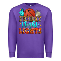 Purple friday night lights basketball Premium Sweatshirt - Zillion Design Studio