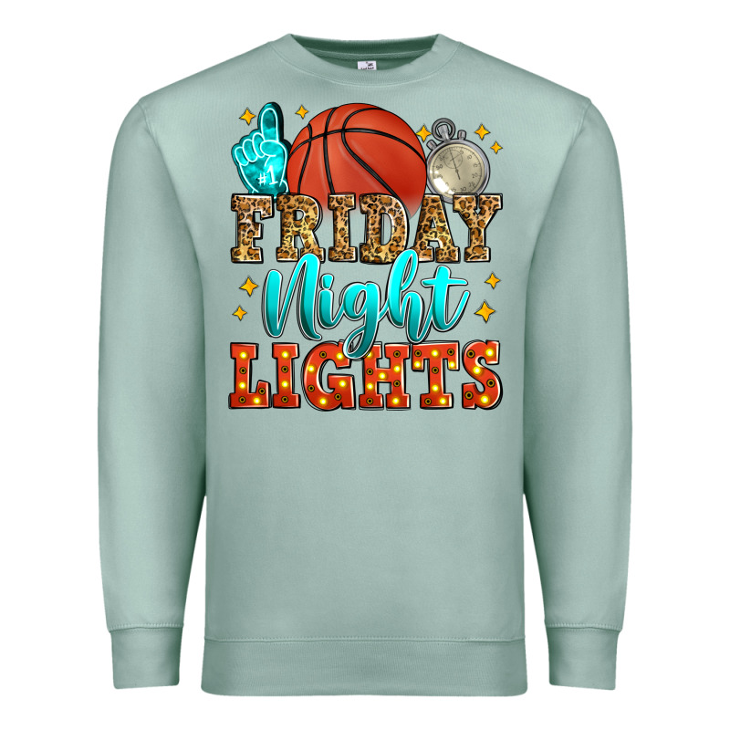 Friday Night Lights Basketball Premium Sweatshirt by Zillion Design Studio | Teevron