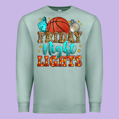 Friday Night Lights Basketball Premium Sweatshirt Designed By Zillion Design Studio