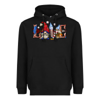 Black love 4th july with gnome billie wilder Heavyweight Hoodie - texasbilliewilder