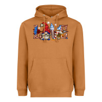 Meerkat love 4th july with gnome billie wilder Heavyweight Hoodie - texasbilliewilder