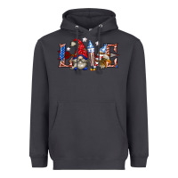 Smoke love 4th july with gnome billie wilder Heavyweight Hoodie - texasbilliewilder
