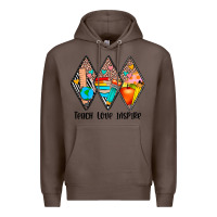 Coffee teach love inspire Premium Hoodie - JahusDesignShop