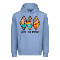 Colony Blue teach love inspire Premium Hoodie - JahusDesignShop