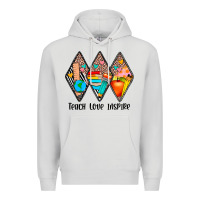 Dove Grey teach love inspire Premium Hoodie - JahusDesignShop