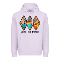 Lilac teach love inspire Premium Hoodie - JahusDesignShop