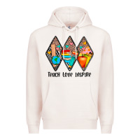 Pale Pink teach love inspire Premium Hoodie - JahusDesignShop