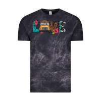 Cloud Black love school bus Vintage Tee - Artiststas