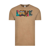 Vintage Coffee love school bus Vintage Tee - Artiststas