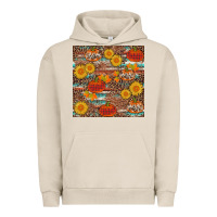 Pigment French Oak pumpkin plaid sunflower seamless min Urban Hoodie - AdoDesignShop